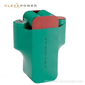 1700mAh 14.4V nimh SC Ni-MH rechargeable battery pack